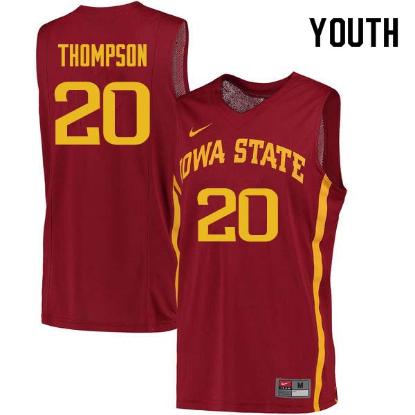 Youth #20 Gary Thompson Iowa State Cyclones College Basketball Jerseys Sale-Cardinal